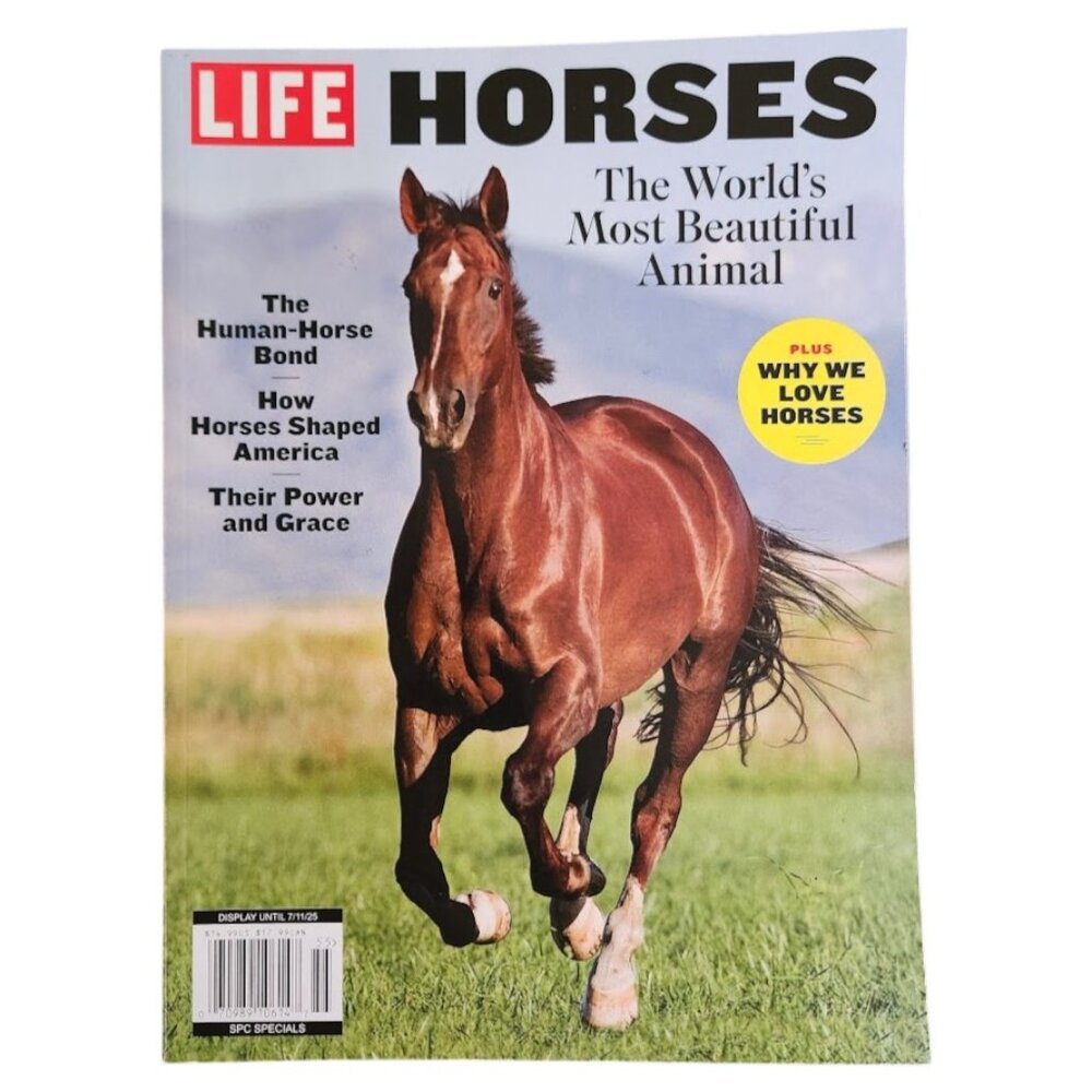 Life Magazine Horses 2025 96 pages Horse Lover Equestrian Equine Reading Materia